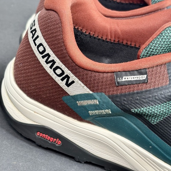 Salomon Outrise GTX Gore-Tex Hiking Sneakers Men's 13 Green Lace Up Low Top - Picture 13 of 13